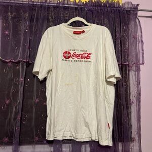 embroidered coca cola tee